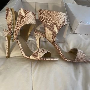 Ann Taylor Juliet Python Cutout Sandal